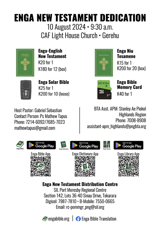 Port Moresby Dedication Flier